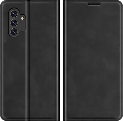 Cazy hoesje geschikt voor Samsung Galaxy A13 4G - Hoesje met Pasjeshouder - Luxe Book Case - Zwart