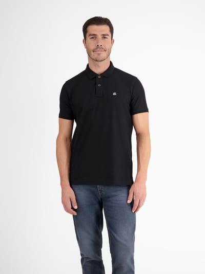 LERROS Poloshirt met COOL & DRY-functie in piquékwaliteit , Maat: M , Kleur: BLACK , 60% katoen, 40% polyester