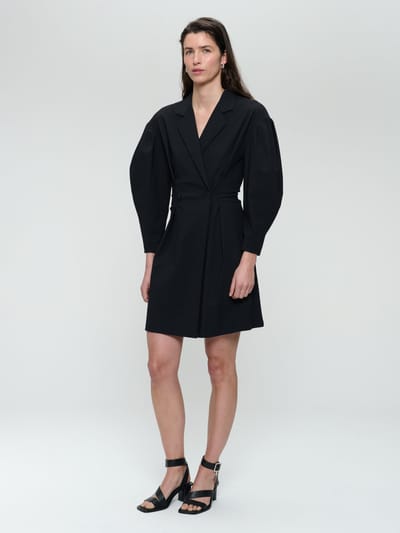 Kansas stretch tech jersey dress | Black - Black / XXS
