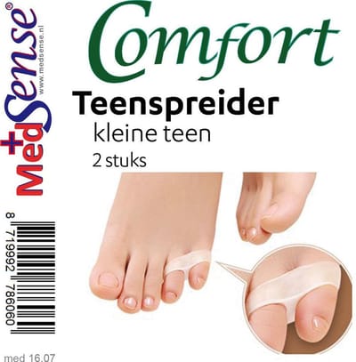Teenspreider kleine teen 2 st Medsense Comfort