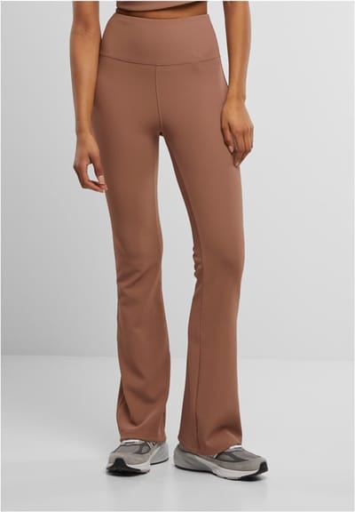 Urban Classics - Flared Rib Legging - XS - Bruin