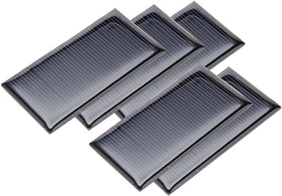 5 Stuks Mini Zonnepanelen 5V 60mA Polycristallijn voor DIY Projecten, Oplader en Gadgets