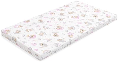 New Baby STANDARD schuimmatras 120x60x6 cm roze - Babymatras