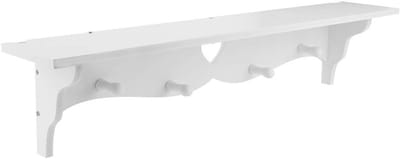 Wandplank voor opslag in de slaapkamer - 24x4,5x1,1 inch, ideaal voor organisatie en decoratie