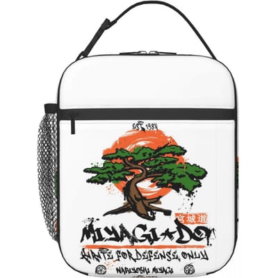 Miyagi Do Karate Geïsoleerde Lunchtas voor Vrouwen Kinderen Draagbare Voedseldozen Thermische Lunchbox Tote One Size