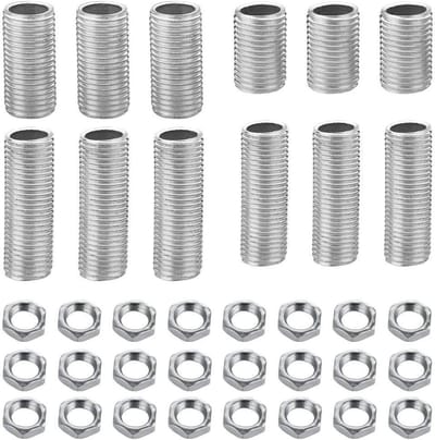 ByShane - Lamp Pipe Tepelset in diverse lengtes inclusief Moer - 36 stuks