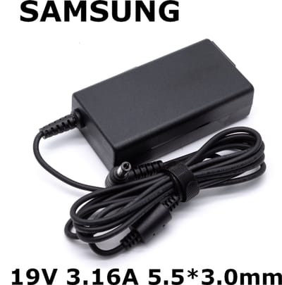 EISENZ Laptop Adapter geschikt voor Samsung 19V 3.16A – Plug 5.5x3.0mm – Snelladen – Hoge Compatibiliteit - EZ1141