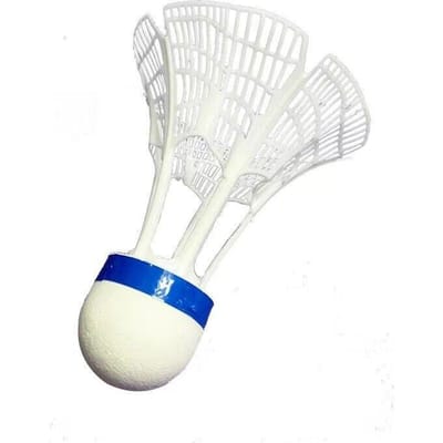1PCS Winddichte Badminton Nylon Plastic Professionele Training Super Duurzaam Voor Het Spelen Buiten Ballen Trainingsballen wit
