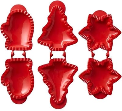 Home & Marker - Tartelettevormen - Mini Taartvorm - Bakvorm - Cakevorm - Tartelette Vormpjes - 3 Stuks - Rood - JOYPIE