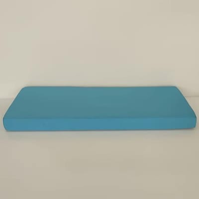Bankkussen Waterdicht - Zitkussen Outdoor - Comfortabel Zitten - Antislip Bodem - 200 x 40 cm - Azure