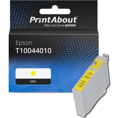 PrintAbout huismerk Inktcartridge T10044010 Geel Geschikt voor Epson