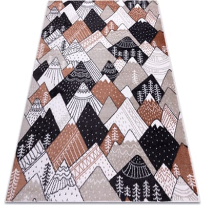 Kleden Rugsx Tapijt FUN Tops voor kinderen, bergen, pieken 80x150 cm