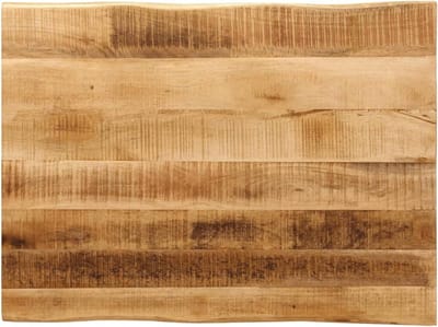 Tafelblad met levende randen - Houten tafelblad - Tafel vernieuwen - Massief mangohout - 80 x 60 x 2.5 cm