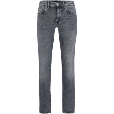 Boss Heren Delaware3 Slim Jeans (Houtskool)