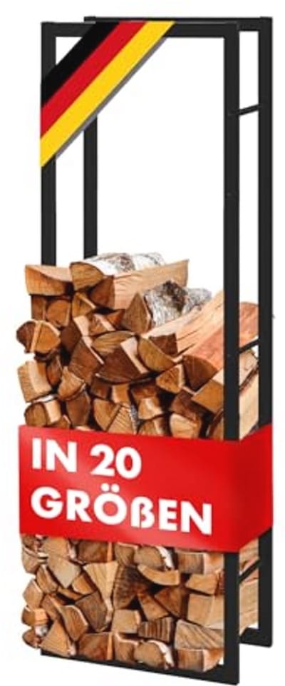 Houtrek voor Binnen en Buiten - Metalen Haardhoutrek voor Houtopslag 80 x 25 x 80 cm