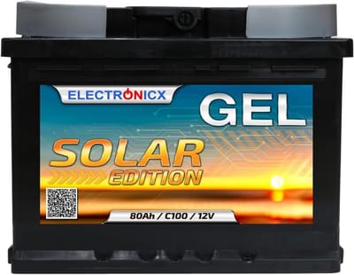 12V 80Ah Zonne-energie GEL Batterij voor Camping en Off-Grid Gebruik