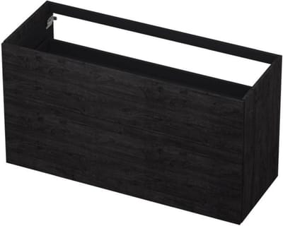 INK - Onderkast 2 Laden Push To Open 65cm Hout Decor - 1200x450x650 Mm - Houtskool Eiken
