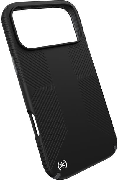 Speck hoesje geschikt voor Apple iPhone 17 Pro Max - Ultieme Bescherming en Grip - Luxe Soft-touch Afwerking - Valbescherming gecertificeerd tot 4 meter - Microban Antibacterieel - Presidio2 Grip lijn - Zwart