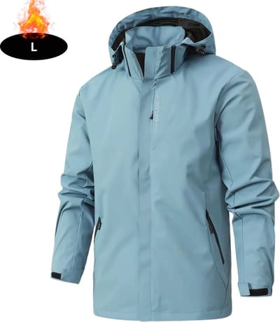 Livano Windjas Heren - Parka - Lente & Herfst - Jas - Volwassen - Windjack - Windbreaker - Outdoor - Hemelsblauw - L