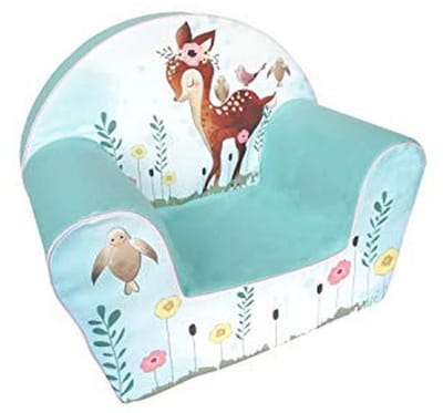 Turquoise Kinderstoel Fawn voor Kinderen - Comfortabel en Betoverend