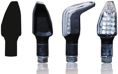 Knipperlicht Boomerang - LED Blinker - Outdoor Vliegen - Universeel Model - Niet gespecificeerd - Zwart