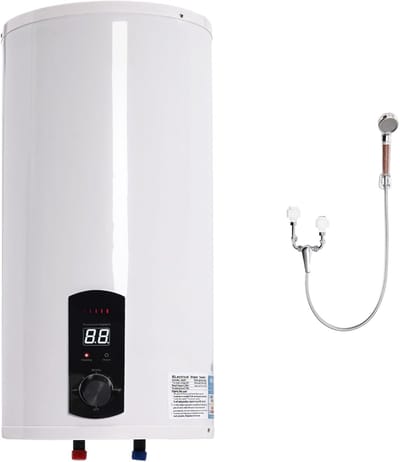 Elektrische Boiler - Warmwaterketel Keuken - Direct Warm Water - 50 Liter Capaciteit - 34 x 71 cm - Wit