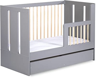Babybedje 3-Traps In Hoogte Verstelbaar 120x60 cm Met Afneembare Matras Voor Pasgeboren Baby's