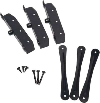Jaloezieën en rolluiken hardwareset - Compleet 11 planken - Roestvrij staal - E-coating - Zwart
