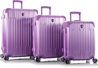 Heys Xtrak 4 wielen Kofferset 3-delig met uitbreidingsplooi - Harde bagage - TSA slot - lavender