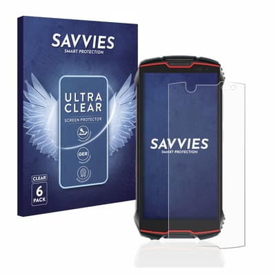 Savvies - Screenprotector voor Cubot King Kong Mini 2 Pro - Folie Beschermfolie transparant 6 Stuks