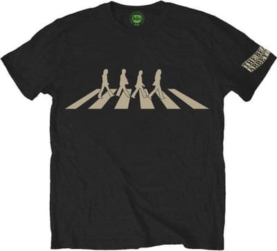 The Beatles - Abbey Road Silhouette Heren T-shirt - M - Zwart