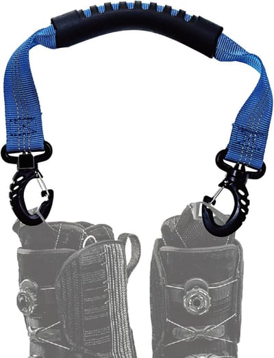 Draagriem Skischoenen - Draagtas Riem - Sportuitrusting Dragen - Verstelbare Lengte - 48 cm - Zwart