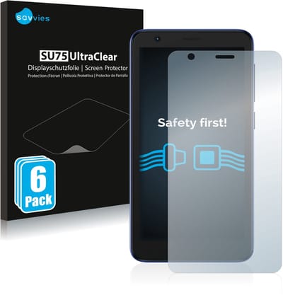 Savvies - Screenprotector voor ZTE Blade L9 - Folie Beschermfolie transparant 6 Stuks