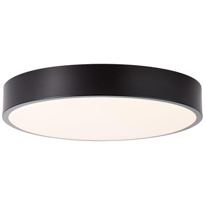 Brilliant Slimline - Plafondlamp - LED 13W - 3000K - Wit/Zwart