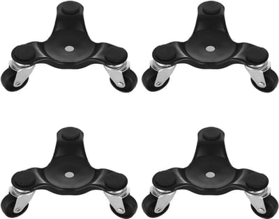 FactorDuty 4 Pack 3 Wheel Mover's Dolly Moving Furniture Dolly Furniture Mover
