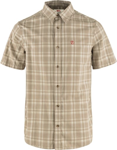Fjällräven Övik Lite Shirt SS M - Heren - Blouse met korte mouwen - Fossil-chalk rose - Maat XXL