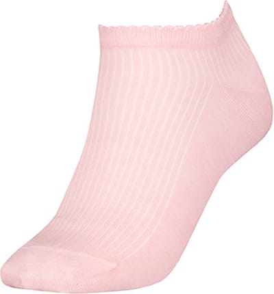 Tommy Hilfiger dames sneakersokken premium rib roze