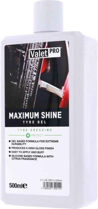 Valet Pro Maximum Shine Tyre Gel - 500ml