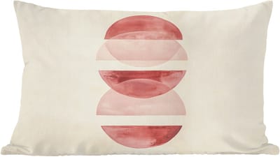 Sierkussens - Kussentjes Woonkamer - 60x40 cm - Minimalistisch - Cirkels - Roze