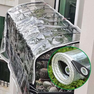 Transparant Zeildoek - PVC Dekzeil - Tuin Beschermen - Hoge Lichtdoorlatendheid - 1.5m x 4.8m - Transparant
