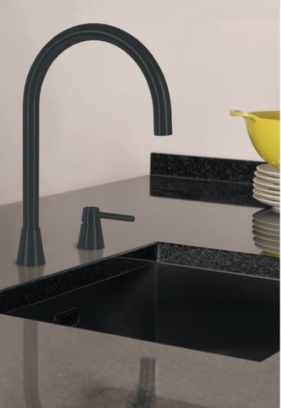 Lanesto by Osiris Cone Counter 251337 Eenhendel keukenkraan Zwart - Sturdy Black PVD