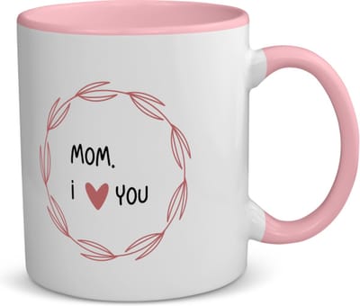 Akyol - mom i love you koffiemok - theemok - roze - Mama - de liefste moeder - moeder cadeautjes - moederdag - verjaardagscadeau - verjaardag - cadeau - geschenk - kado - gift - moeder artikelen - 350 ML inhoud