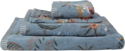 Pip Studio badgoed Secret Garden blue - Washand 16x22 cm