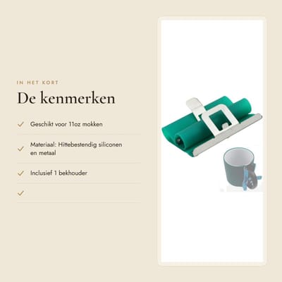 Dailygoods- Mok Wrap Hittebestendig Siliconen - Bekerhouder - 3D Sublimatie - Warmteoverdracht - Stabiliteit - Eenvoudig te installeren