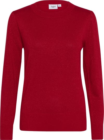 Saint Tropez KilaSZ LS Shimmer Trui - Racing Red