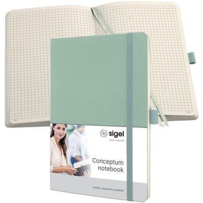 Sigel WK20Notitieboek Conceptum A5 - MINT GREEN 5mm ruit 194pag