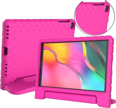 Kidscover iPad Mini - / 2 / 3 / 4 Beschermhoes cover voor kinderen met handvat roze