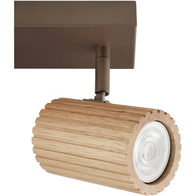 Brilliant Plafondlamp Lakewood, hout, lengte 31 cm, 2-lamps