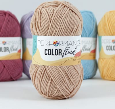 Performance Color Fluid - katoen/acryl haakgaren/breigaren - beige (3011) - 5 bollen