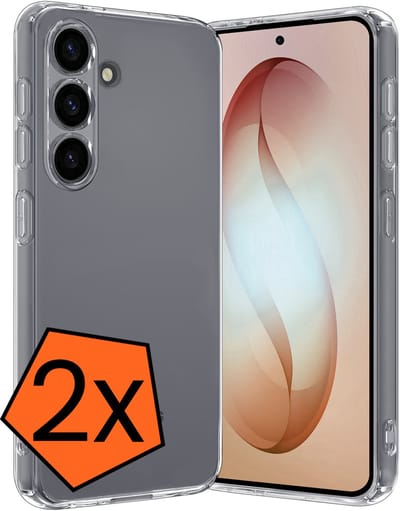 Hoes - 2 Stuks - Geschikt voor Samsung Galaxy S26 - Sterk & Shockproof - Case Siliconen - Back Cover - Telefoon Hoes - Transparant
